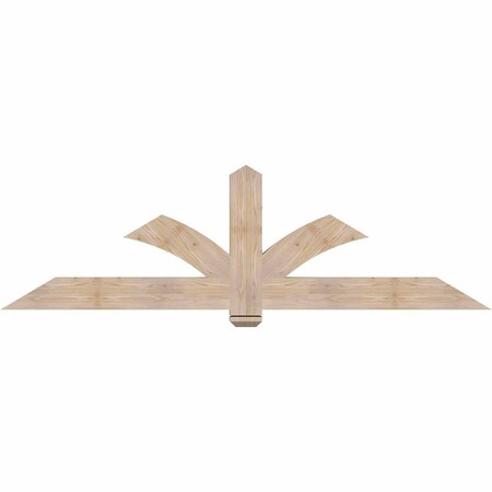 Ekena Millwork Redmond Smooth Timber Gable Bracket, Douglas Fir, 84"W x 24"H x 3 1/2"D x 5 1/2"F, 7/12 Pitch GBW084X24X0406RED00SDF